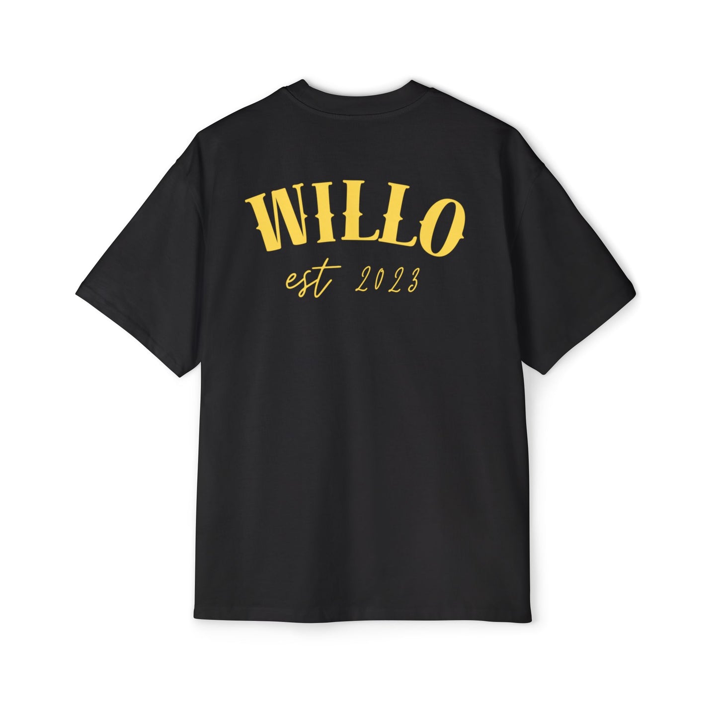 WillO Yellow Print Heavy Oversized Tee