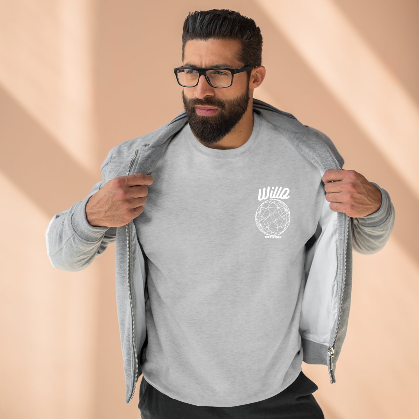 WillO Wrld Wide Premium Crewneck Sweatshirt