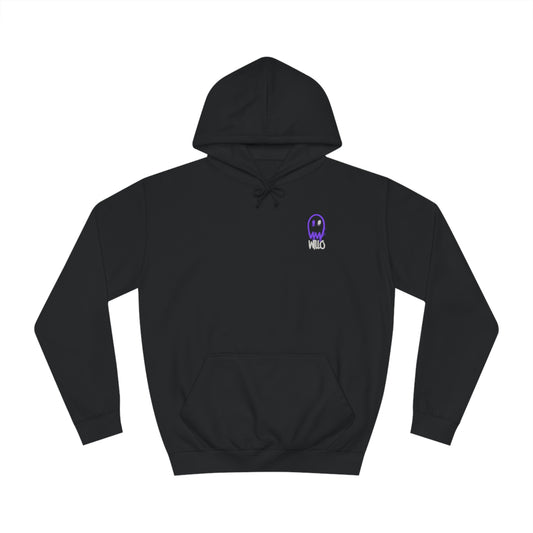 WillO Ghost Black College Hoodie