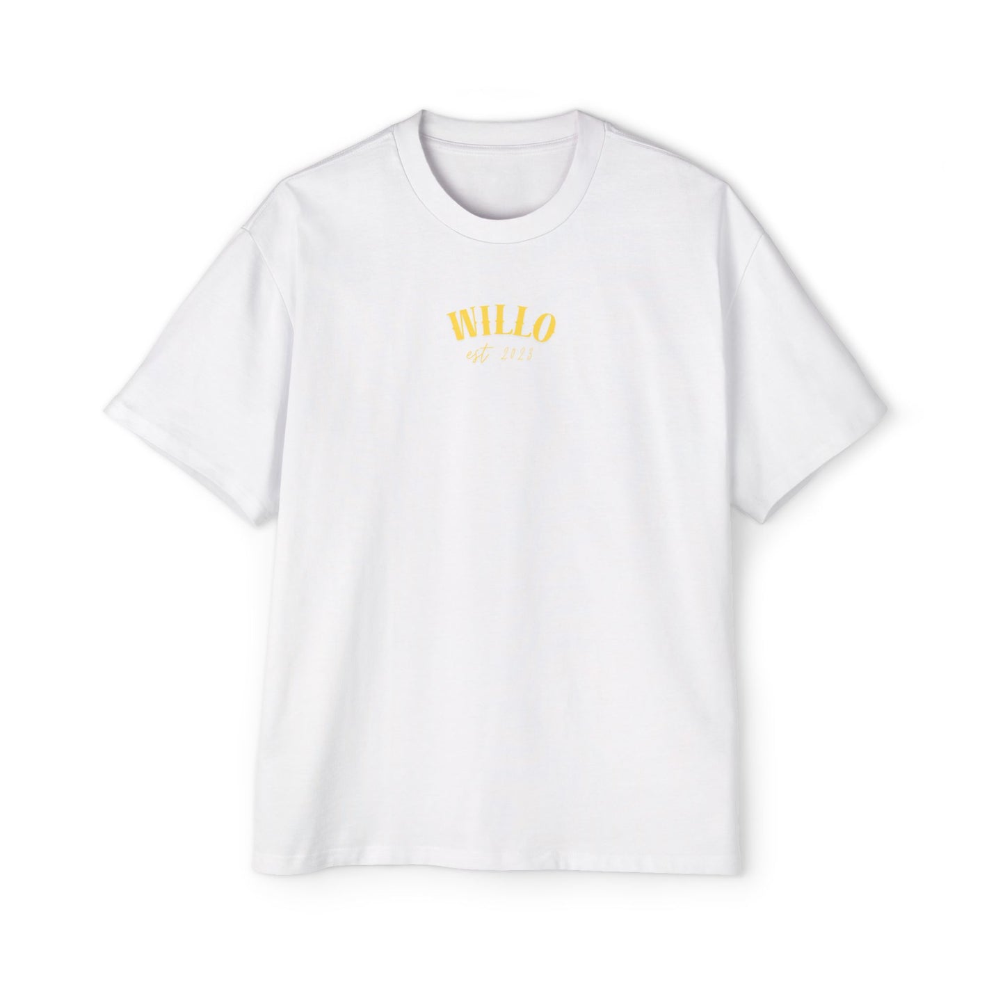 WillO Yellow Print Heavy Oversized Tee