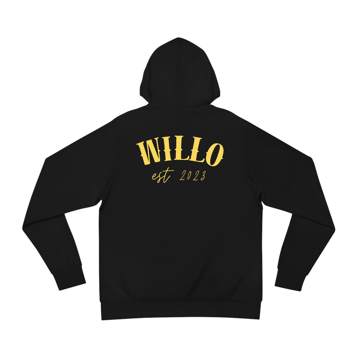 WillO Yellow Print Fashion Hoodie