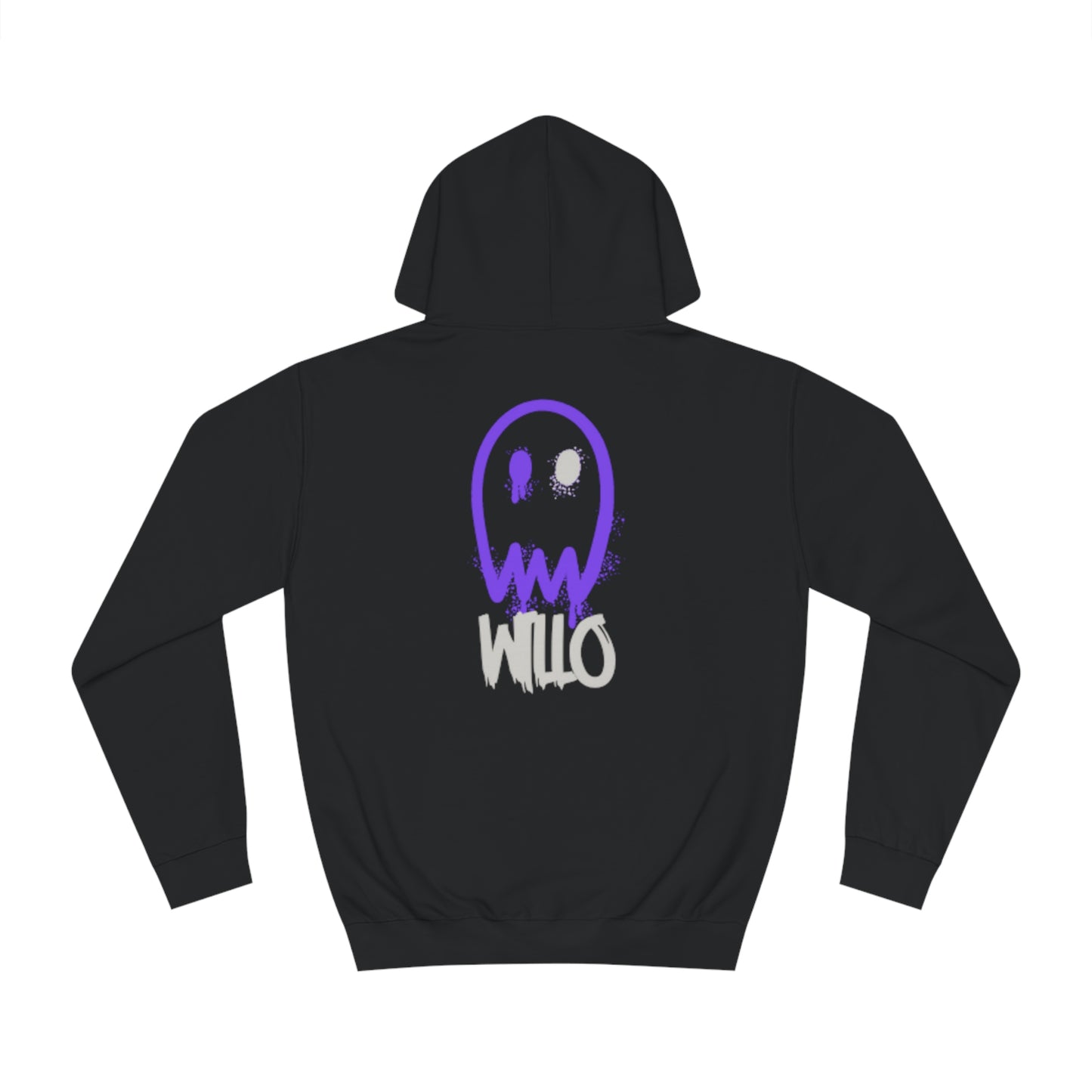 WillO Ghost Black College Hoodie