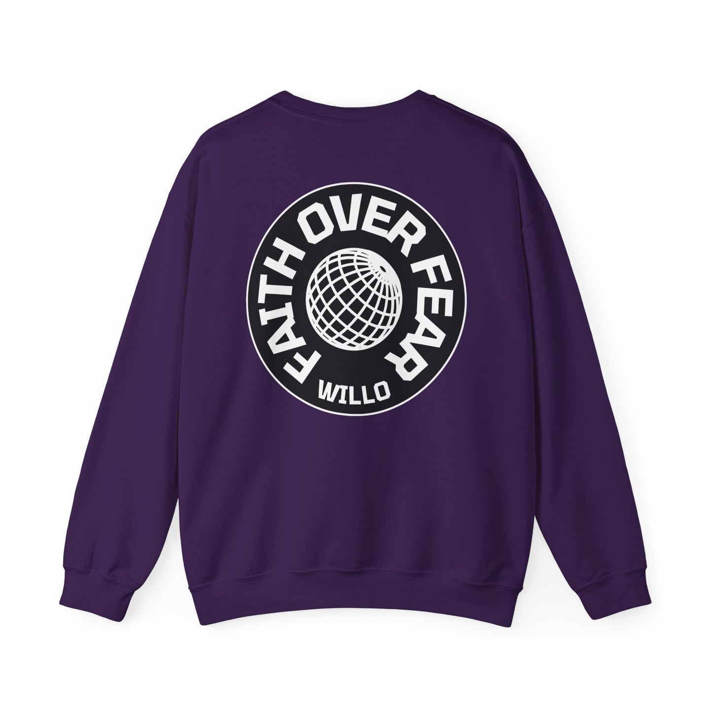 WillO Faith Over Fear Heavy Blend™ Crewneck Sweatshirt