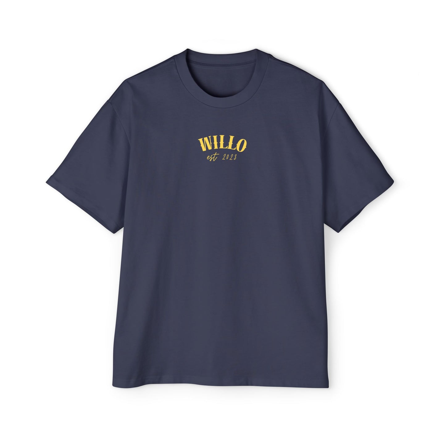 WillO Yellow Print Heavy Oversized Tee