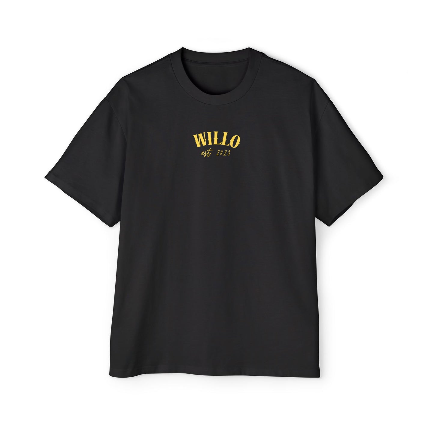 WillO Yellow Print Heavy Oversized Tee