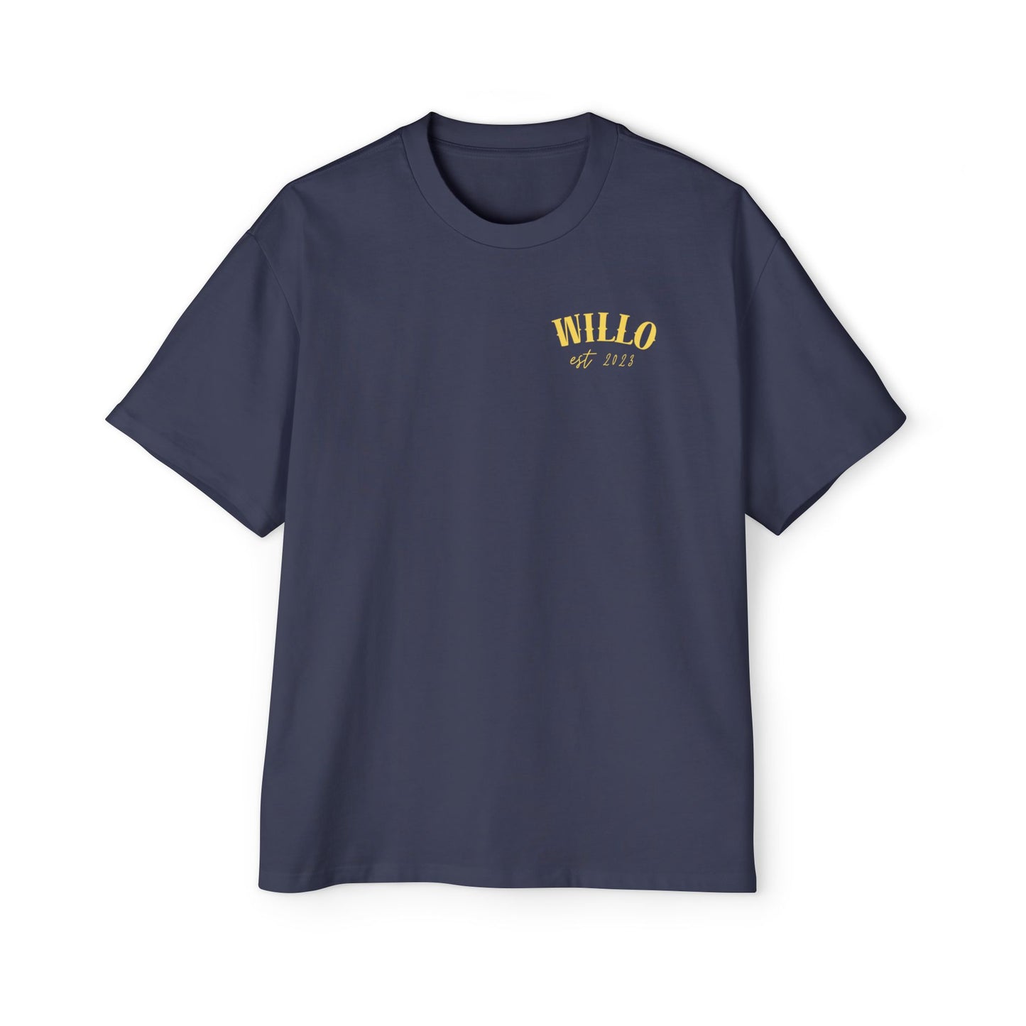 WillO Yellow Print Heavy Oversized Tee