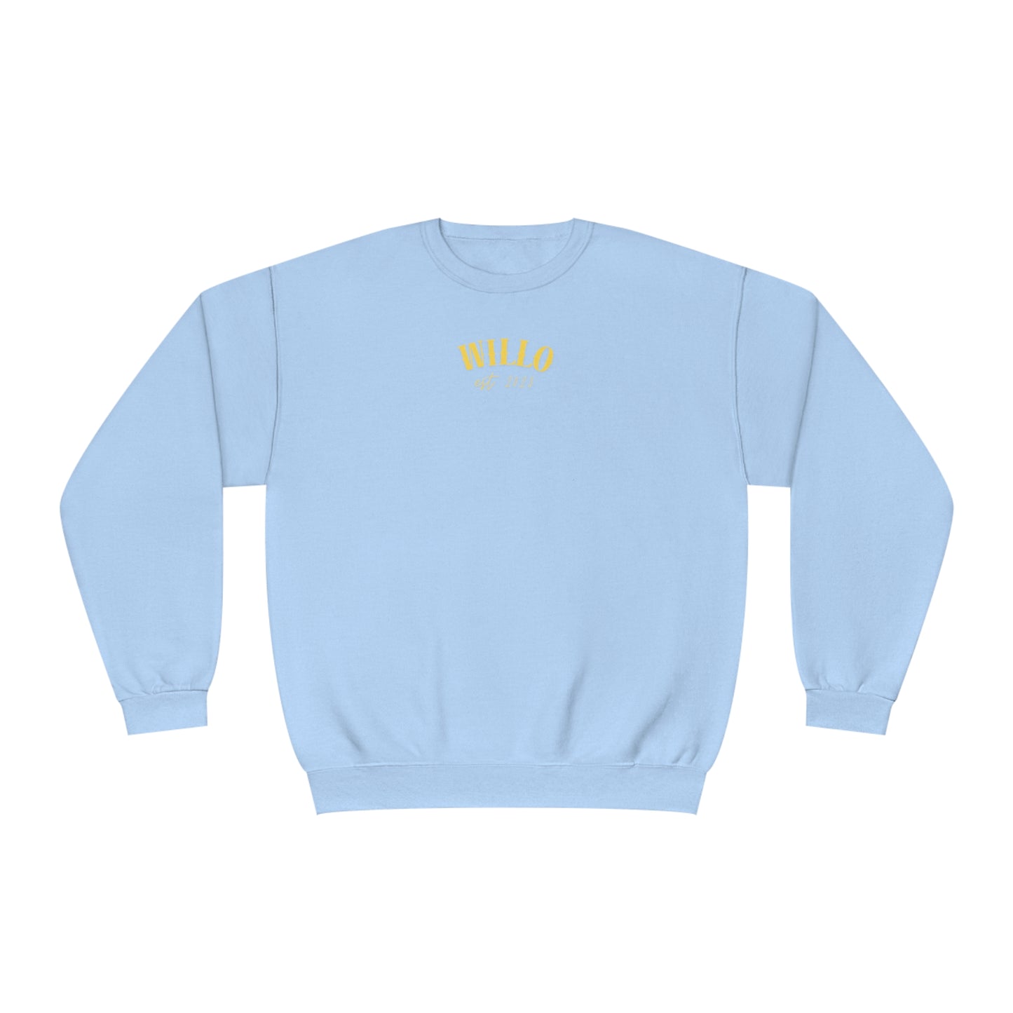 WillO Yellow Print Crewneck Sweatshirt