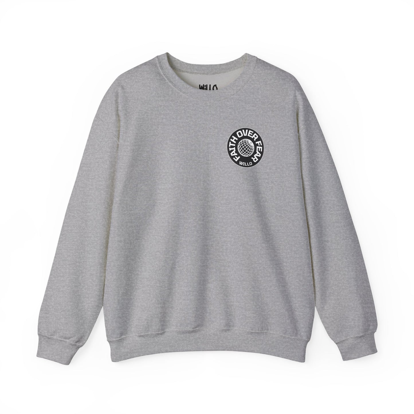 WillO Faith Over Fear Heavy Blend™ Crewneck Sweatshirt