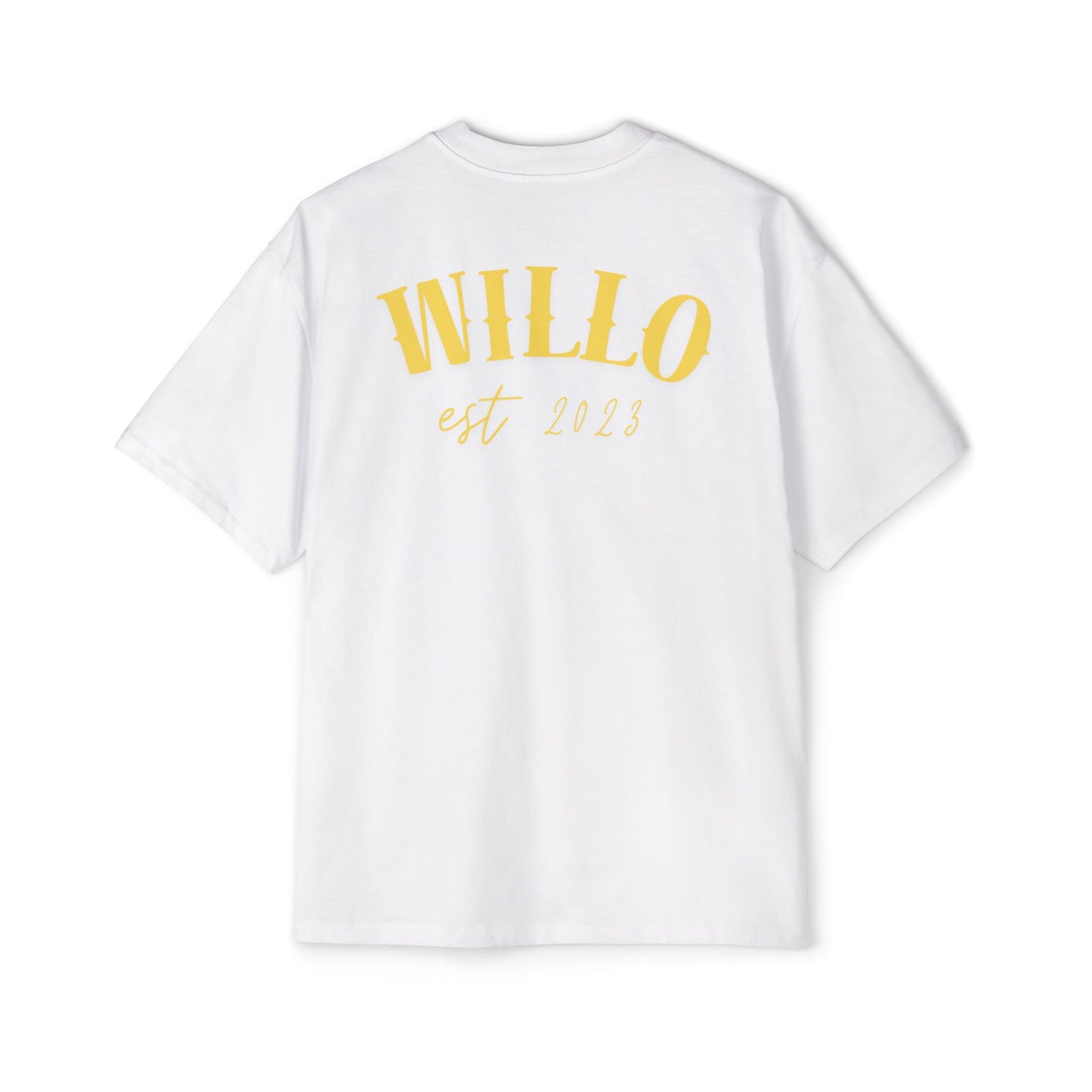 WillO Yellow Print Heavy Oversized Tee