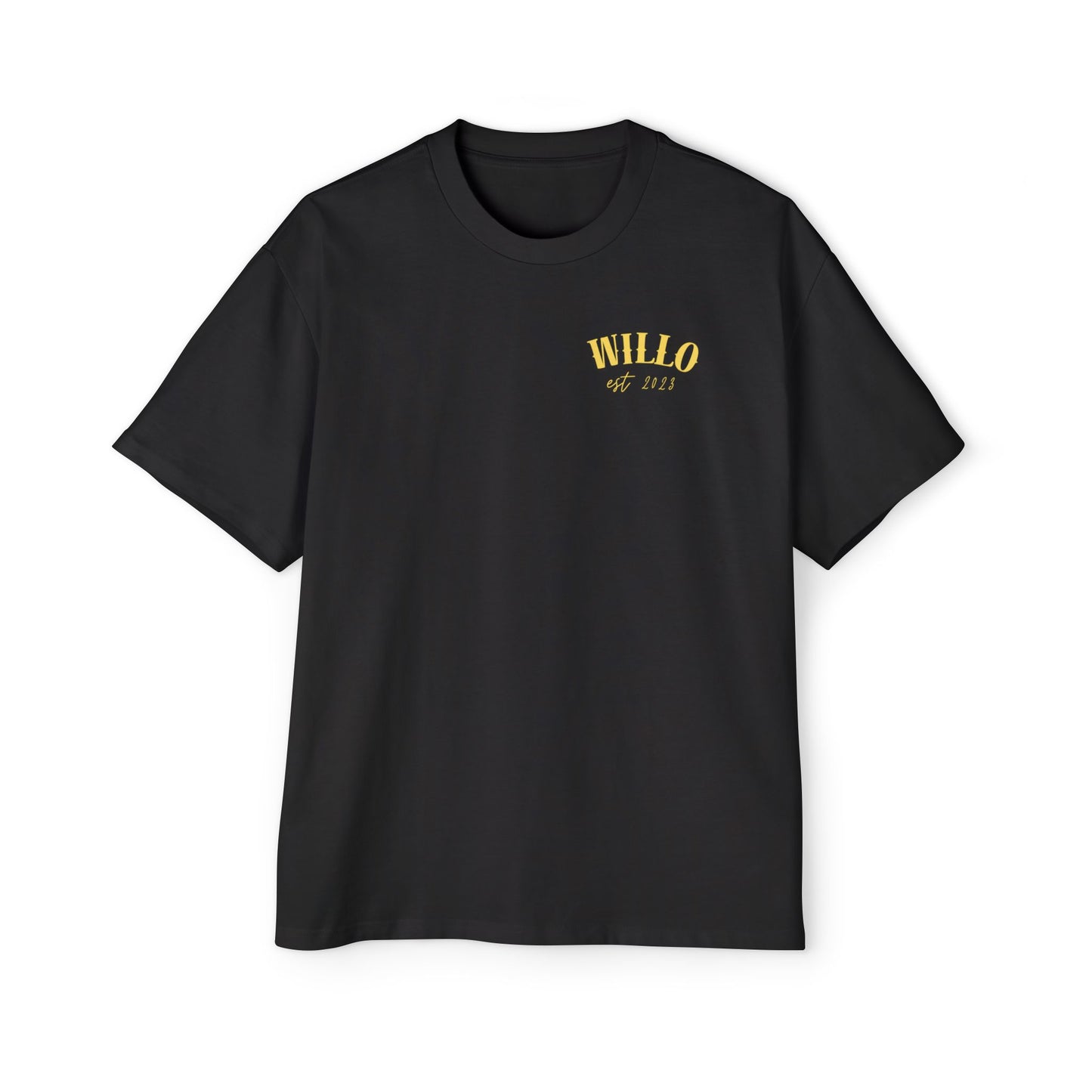 WillO Yellow Print Heavy Oversized Tee