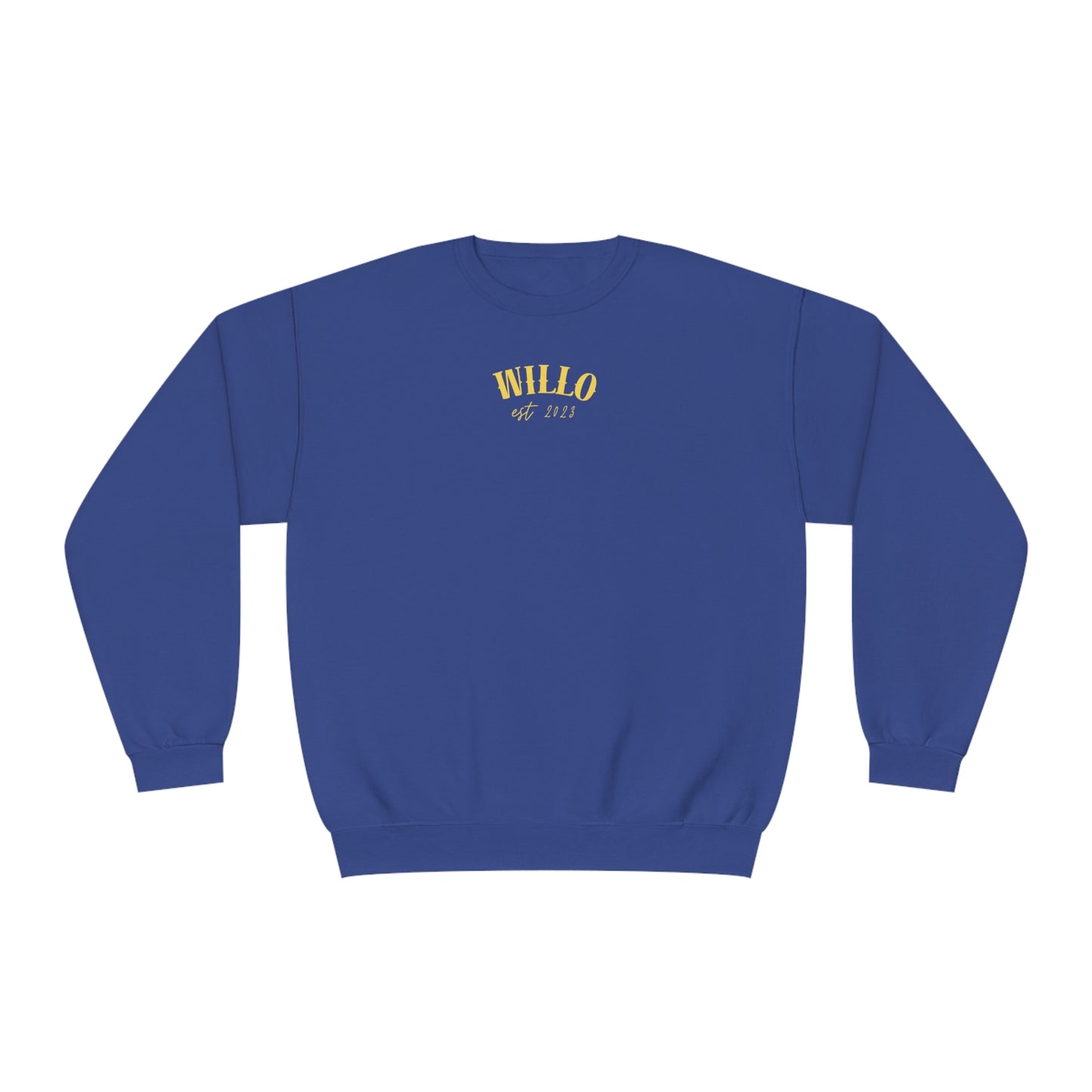 WillO Yellow Print Crewneck Sweatshirt