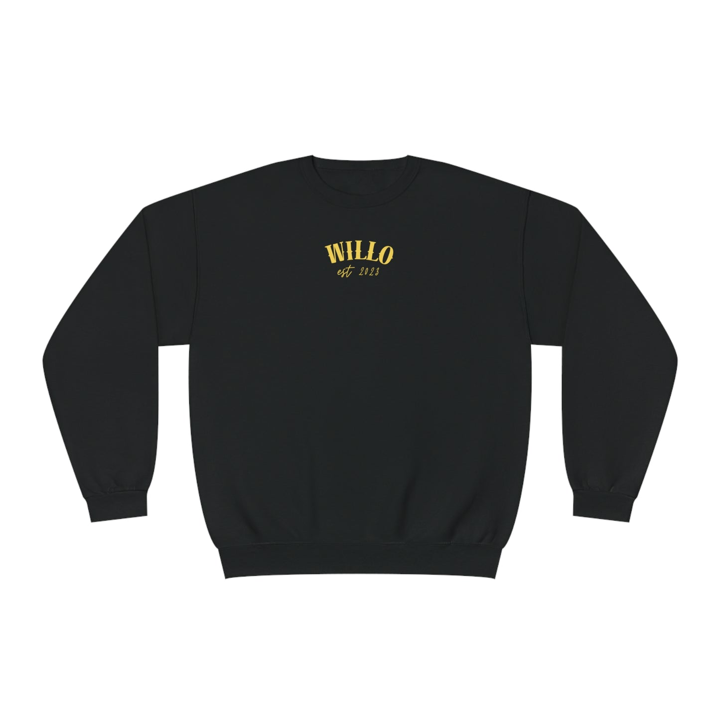 WillO Yellow Print Crewneck Sweatshirt